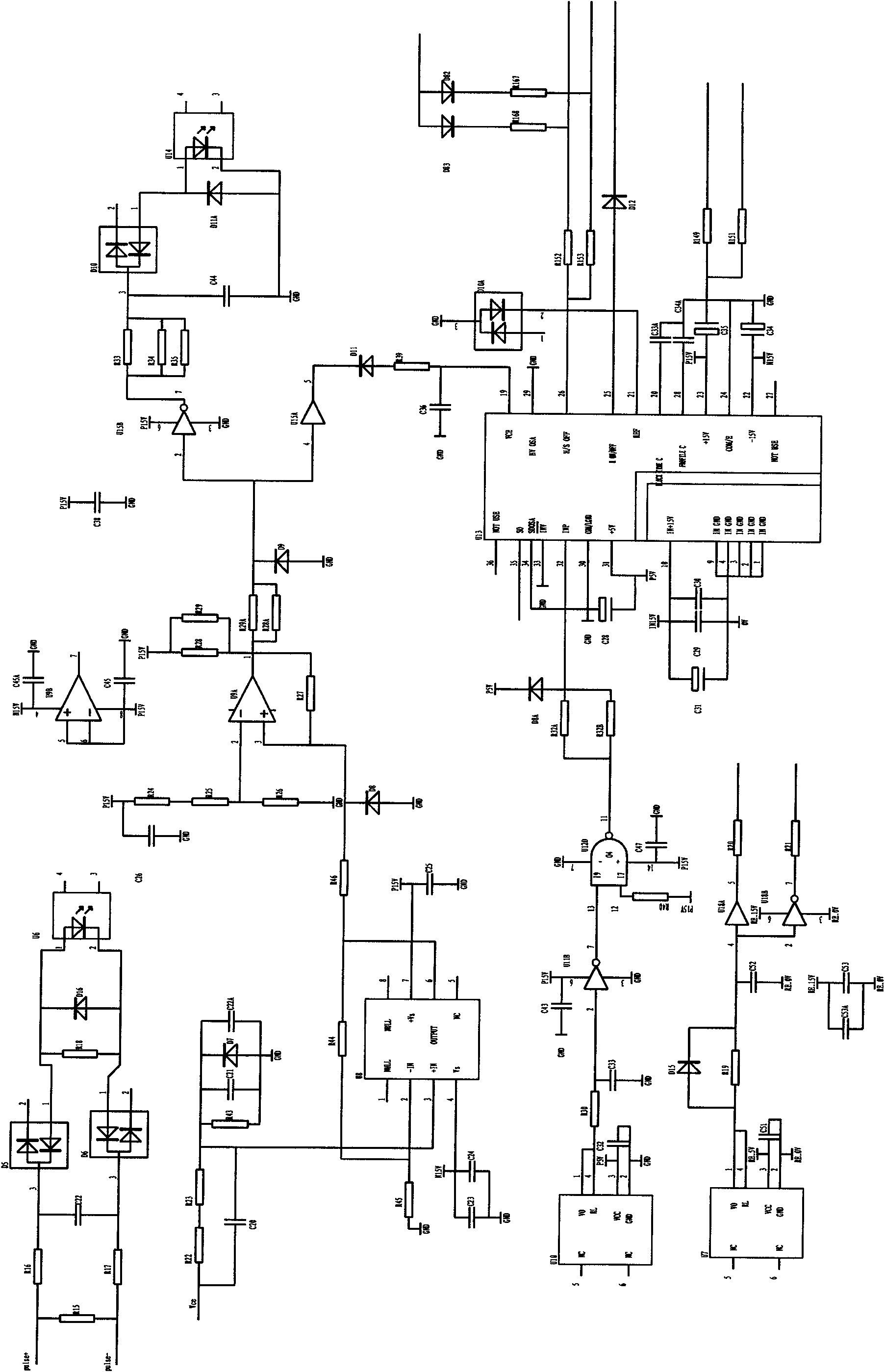 Simplified driving circuit of high-voltage converter