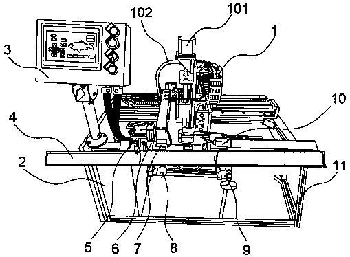 Automatic marking machine and a marking method