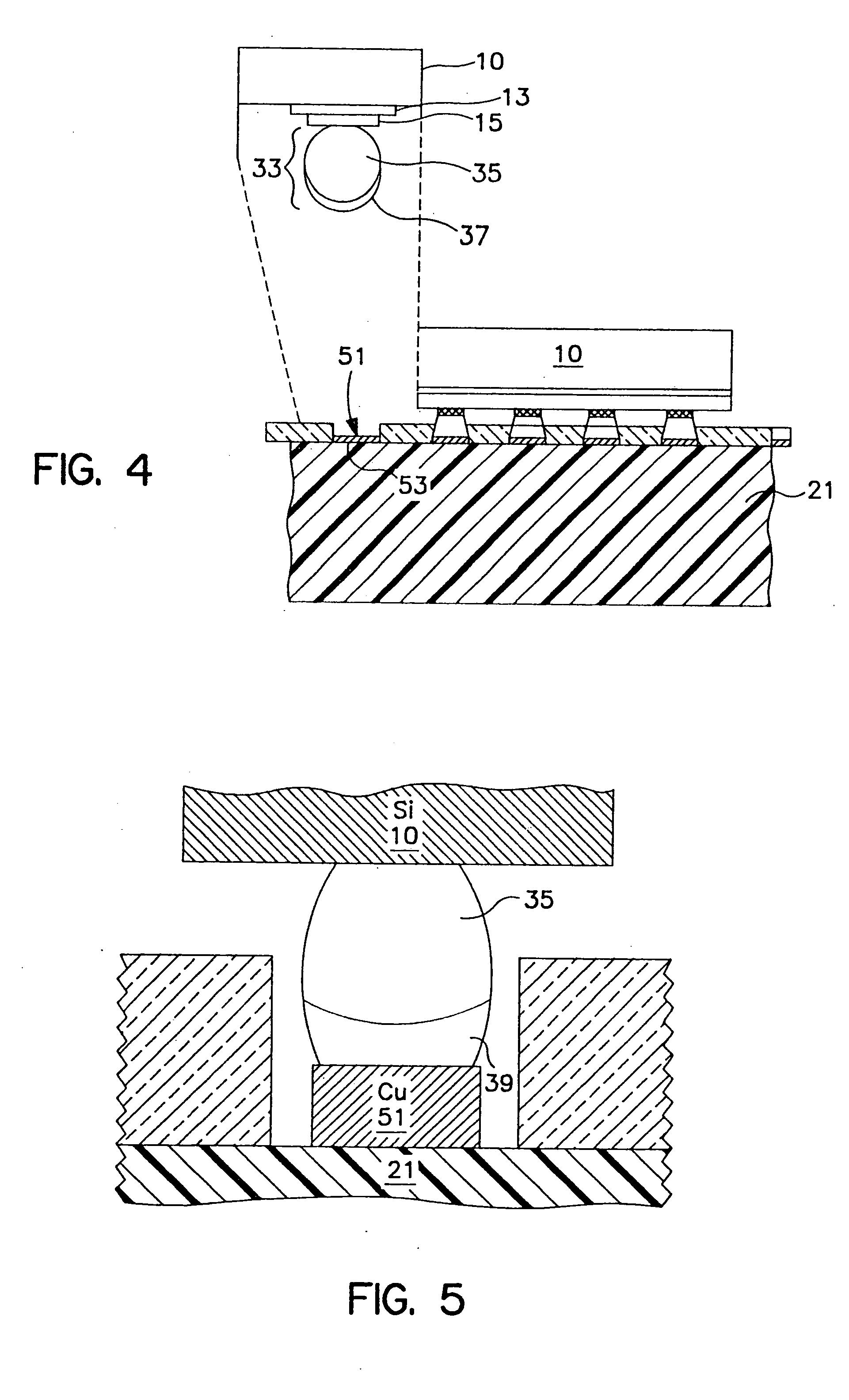 Low temperature solder chip attach structure and process to produce a high temperature interconnection