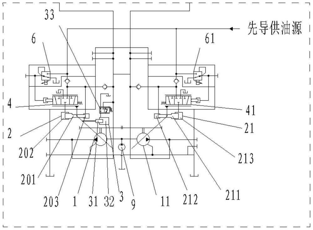 Flow regulation type oil pumping system, hydraulic crushing system and excavator