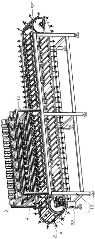 Orange rotating mechanism of orange sectioning machine