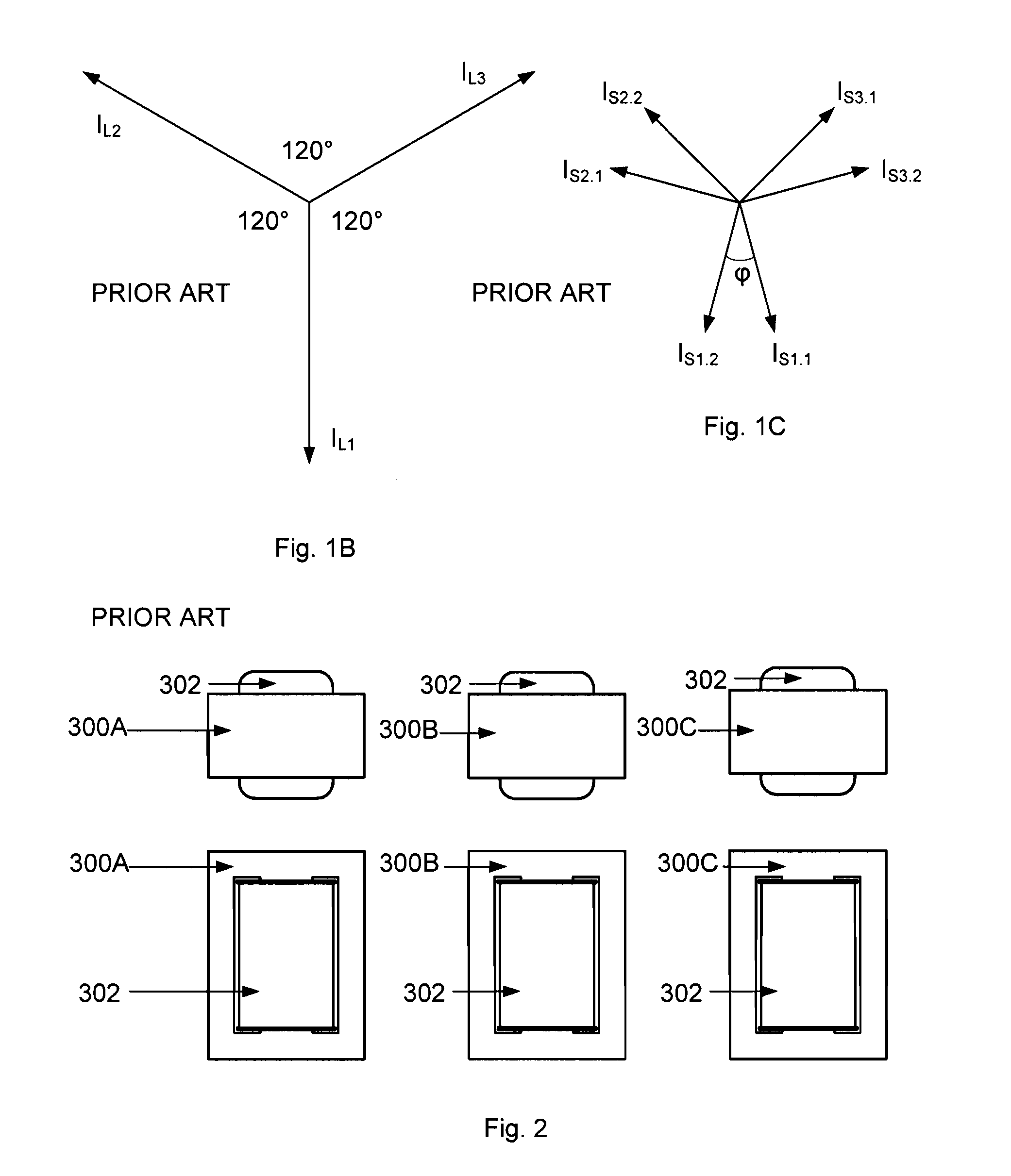 Harmonic cancelling interphase magnetic device