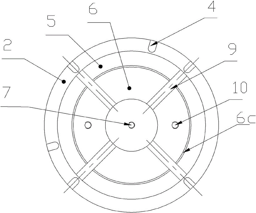 Gear grinding clamping device of planetary gear of wind power generation device