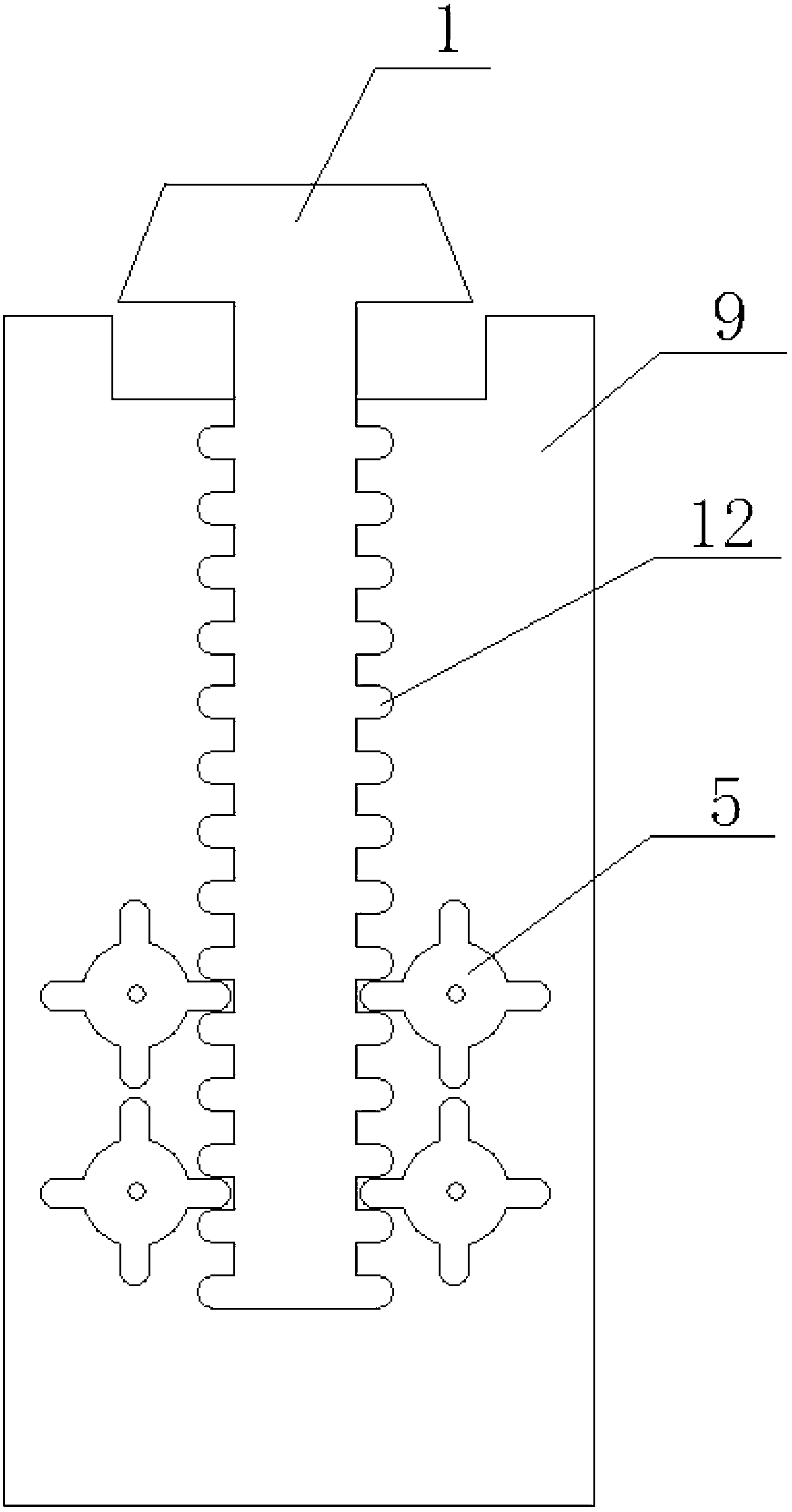 Air compression energy storing device for road