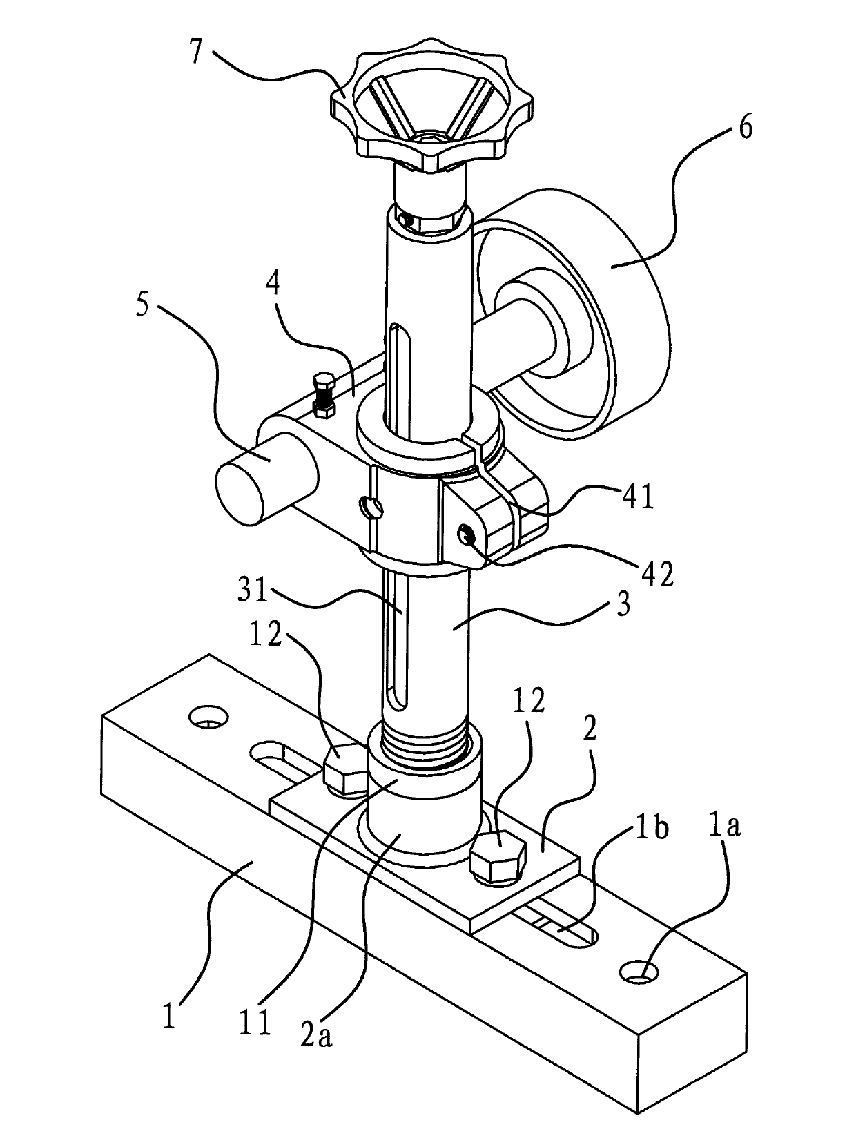 Regulating device of belt wheel