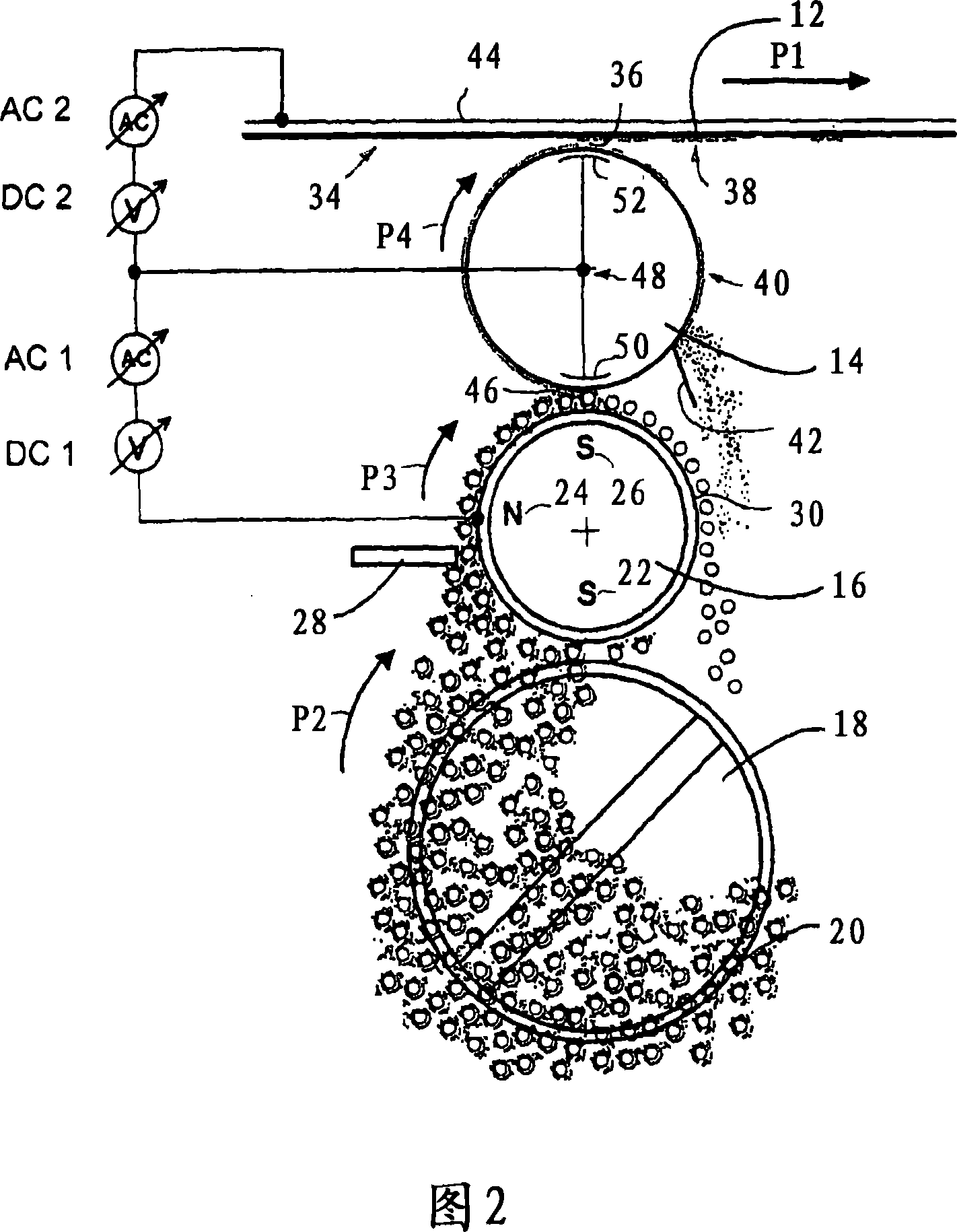 Method and arrangement for inking up an applicator element of an electrophotographic printer or copier