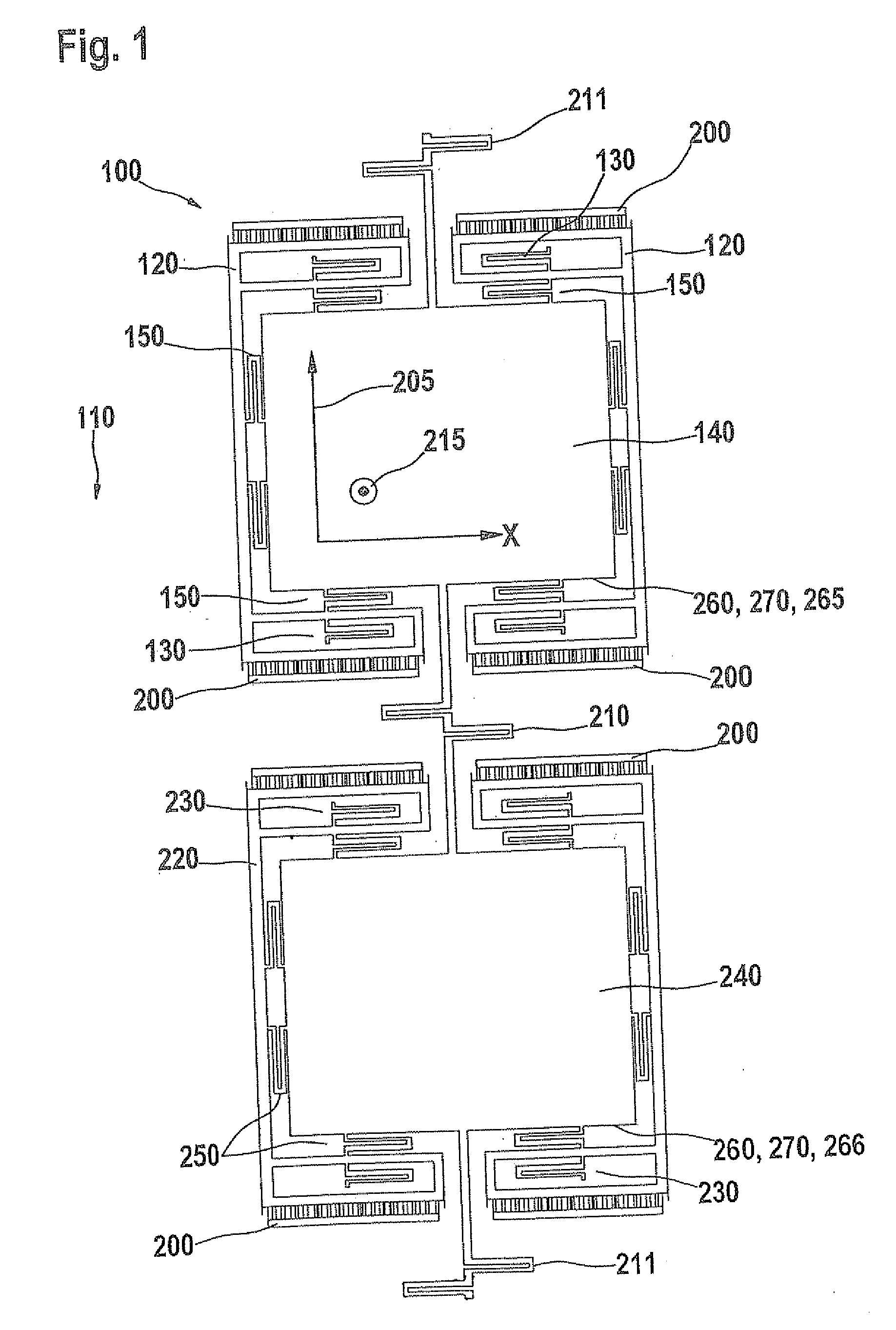 Evaluation electronics system for a rotation-rate sensor