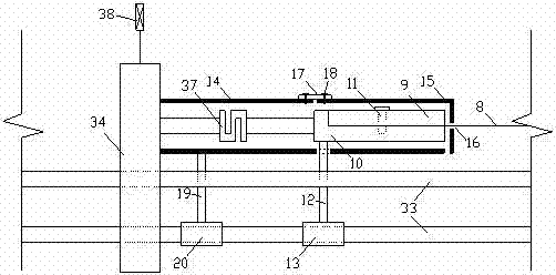 Device for performing tensile test on geosynthetics in soil