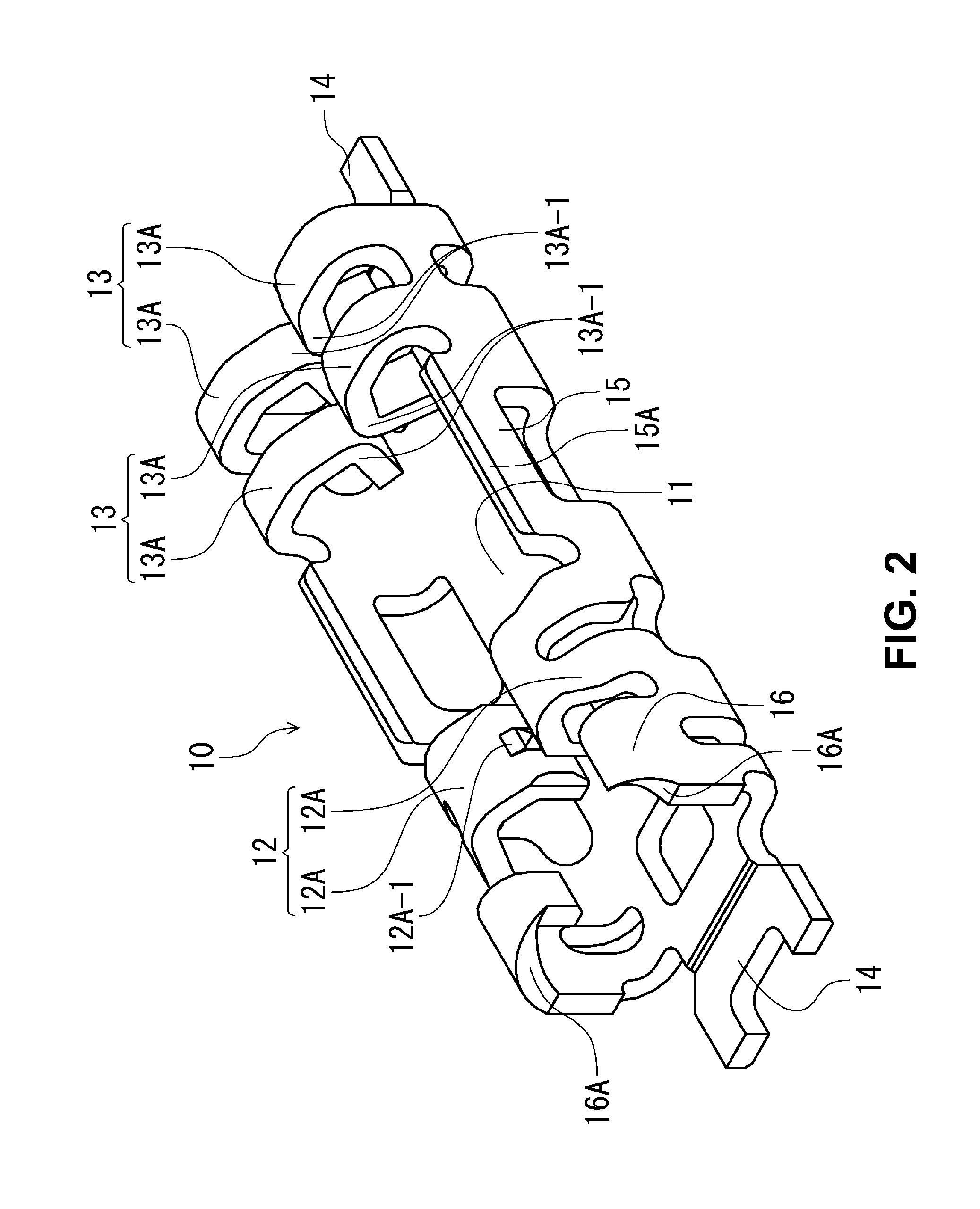 Inter-terminal connection structure