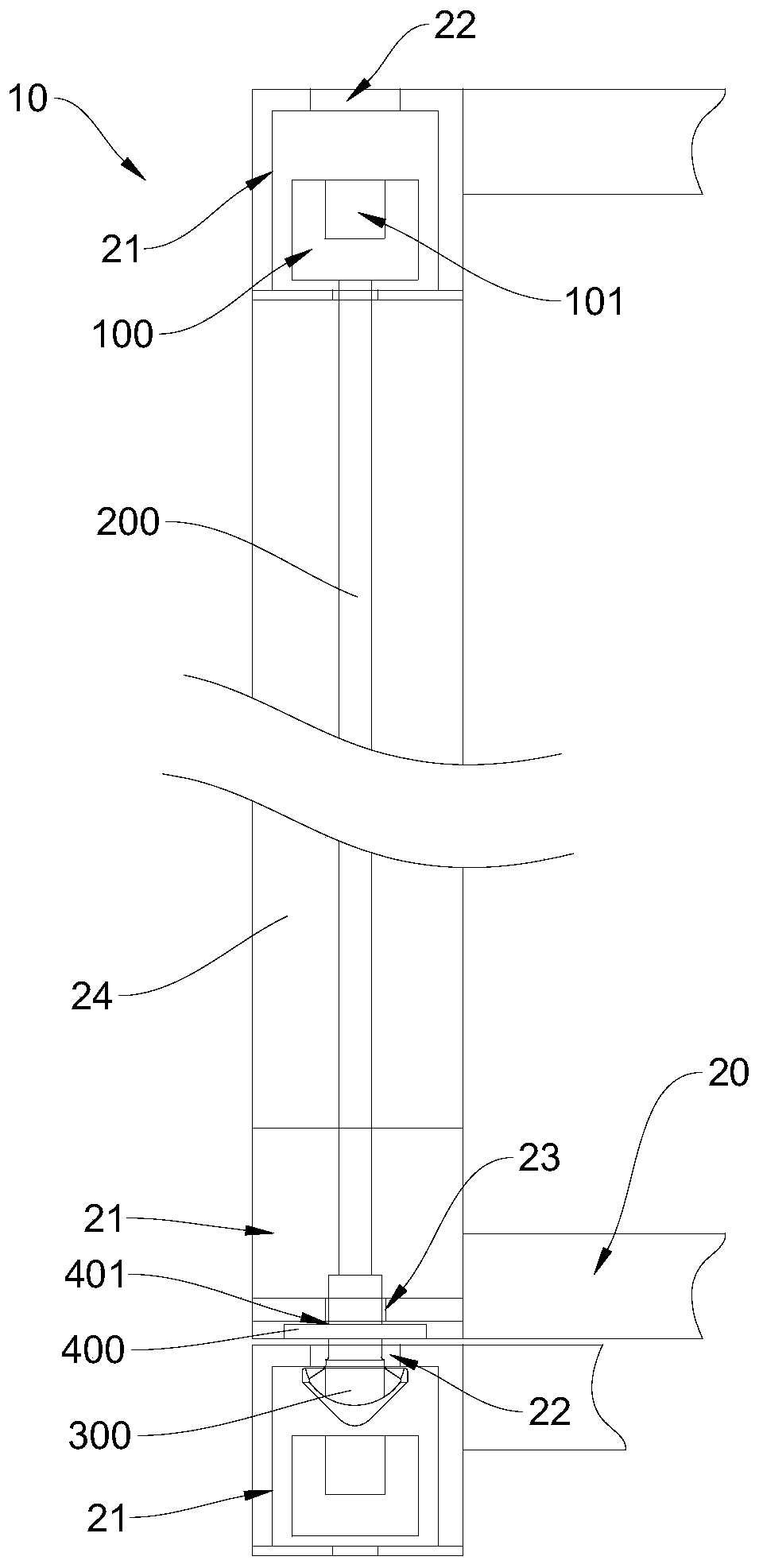 Rotary lock, container and container loading and unloading method