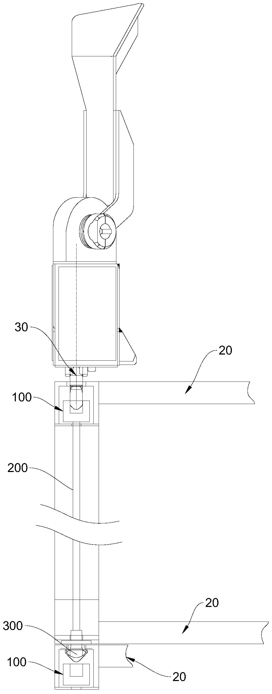 Rotary lock, container and container loading and unloading method