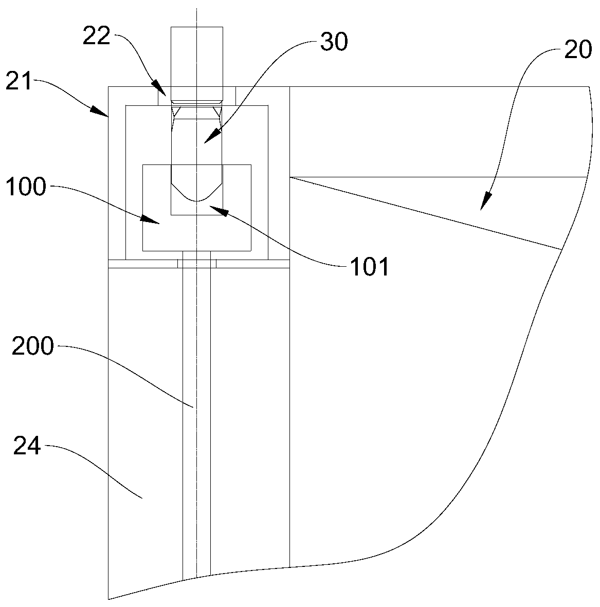 Rotary lock, container and container loading and unloading method