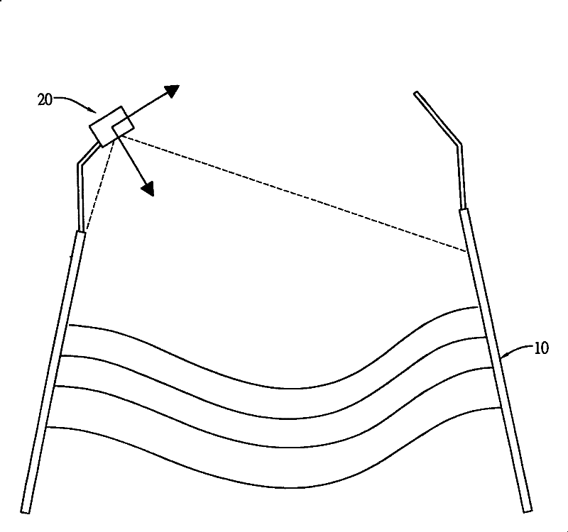 Method for measuring high furnace burden face appearance and material flow track using laser ranging technique