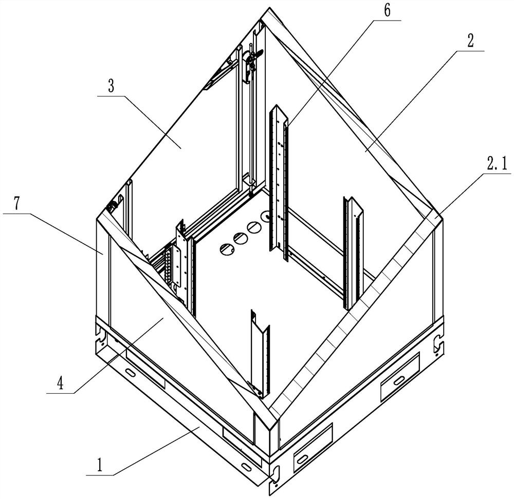 A 5g outdoor integrated cabinet that is easy to assemble quickly