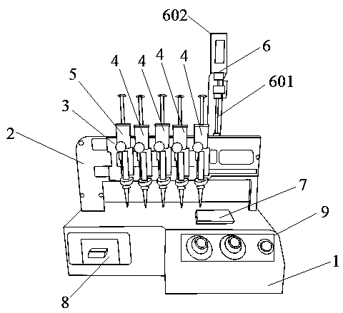 Liquid drop type biological detection device and method