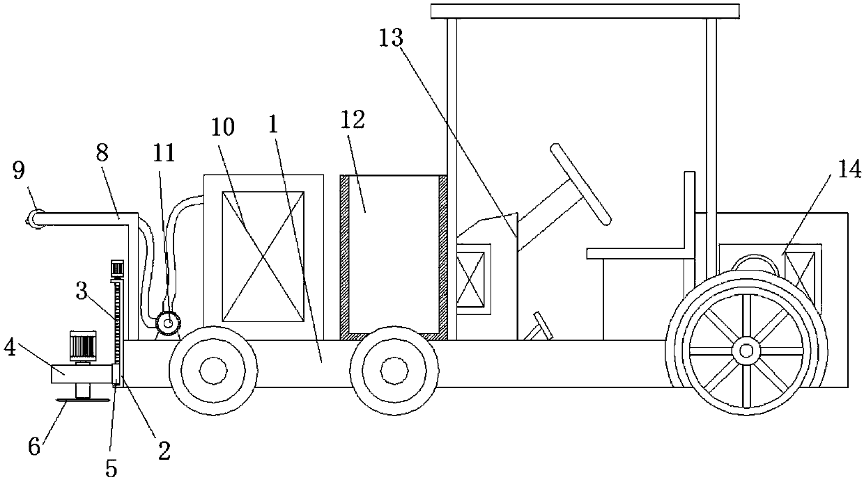 High-intensity garden greening management machine