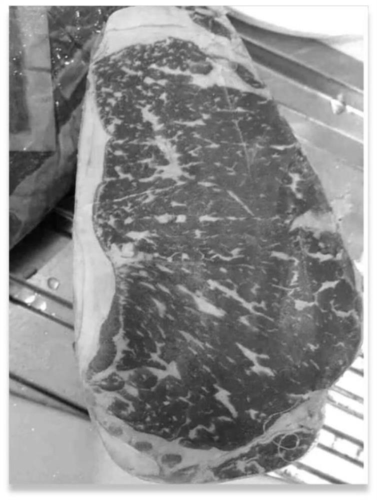 Fattening method for producing snowflake beef cattle