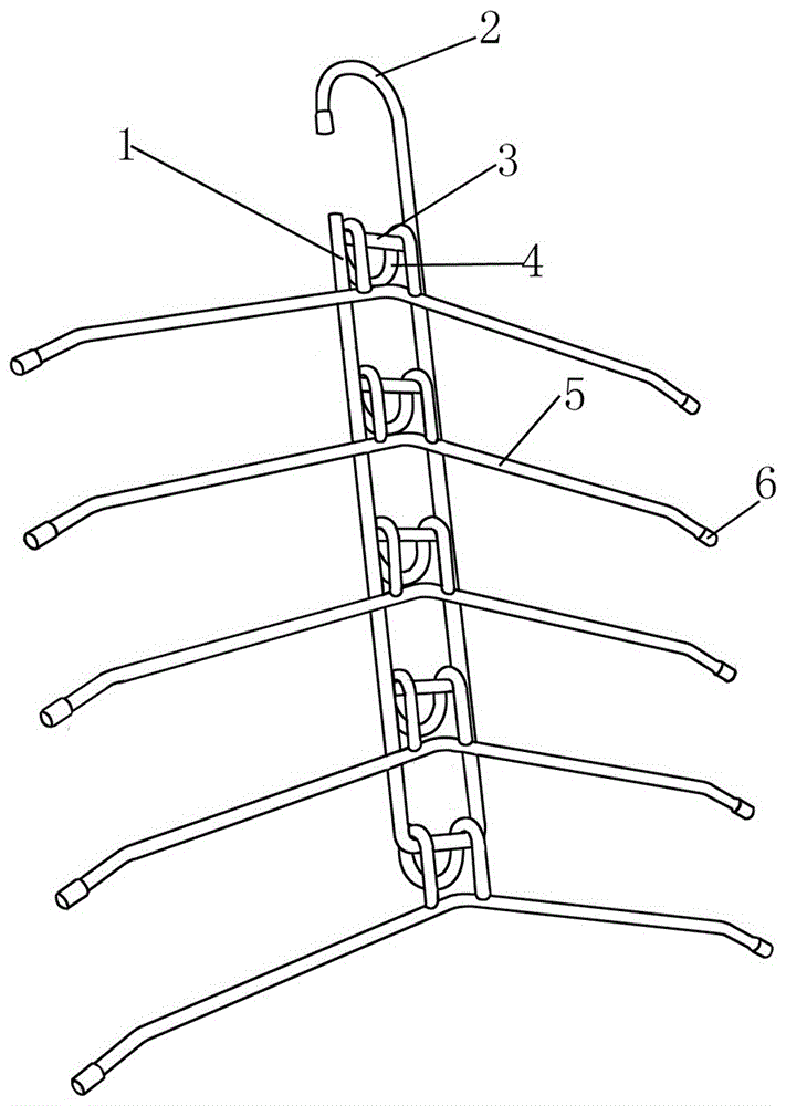 Combined coat hanger capable of being hung