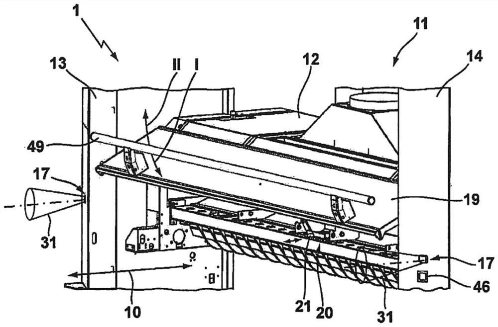 Bale opener for opening compressed fibre bales having collision protection system