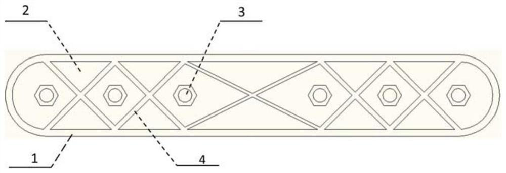 A 3D printed porous tantalum metal bone plate