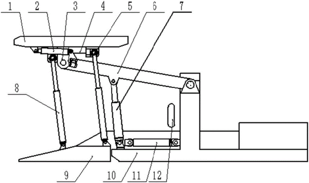 A walking type support for a heading face of a mine, a walking method thereof and a heading machine