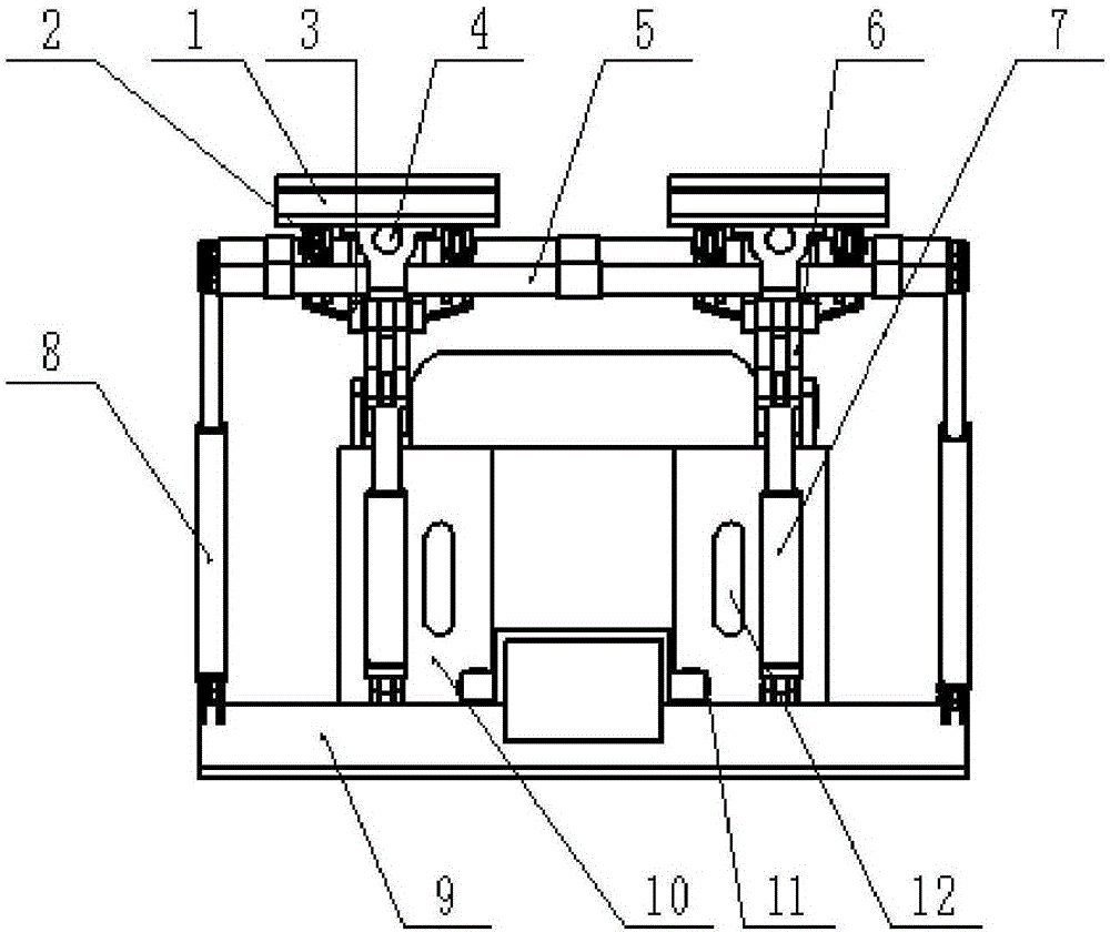 A walking type support for a heading face of a mine, a walking method thereof and a heading machine