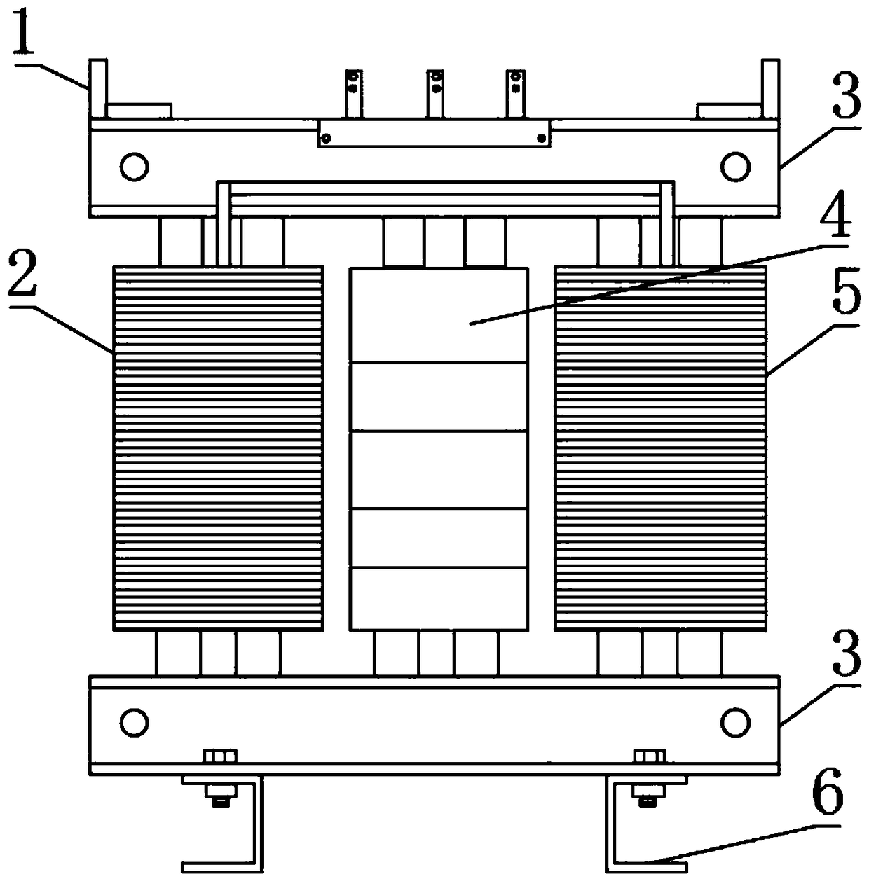 Scott transformer with adjustable separate-type bracket