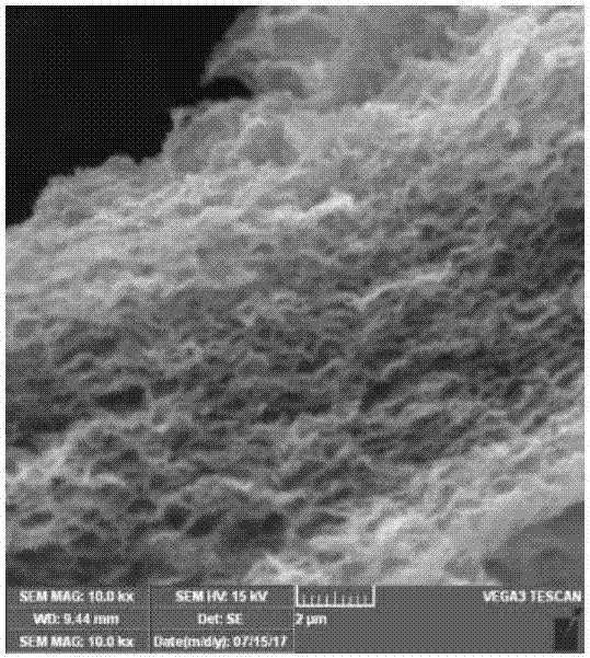Preparation method of nano ferroferric oxide porous heavy metal adsorbing material