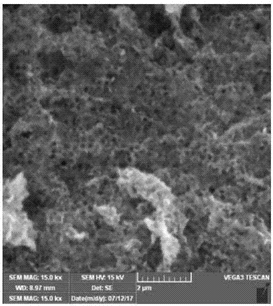 Preparation method of nano ferroferric oxide porous heavy metal adsorbing material