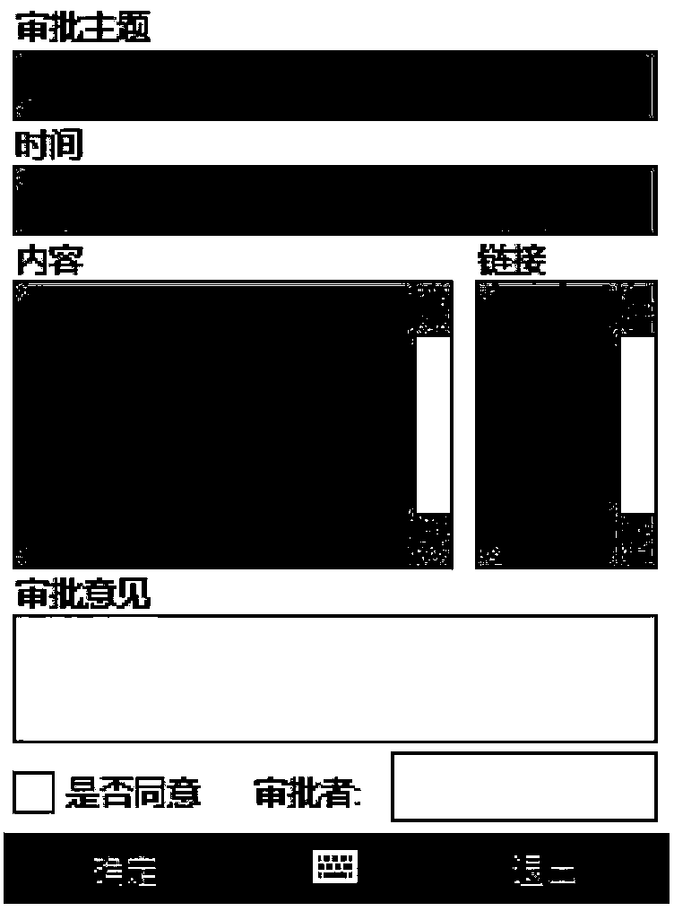 Approval method and system based on mobile terminal