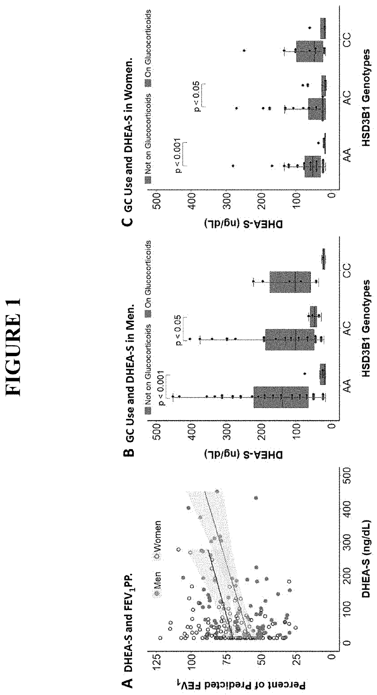 Hsd3b1 gene and 3beta-hsd1 protein variant detection for determining corticosteroid responsiveness