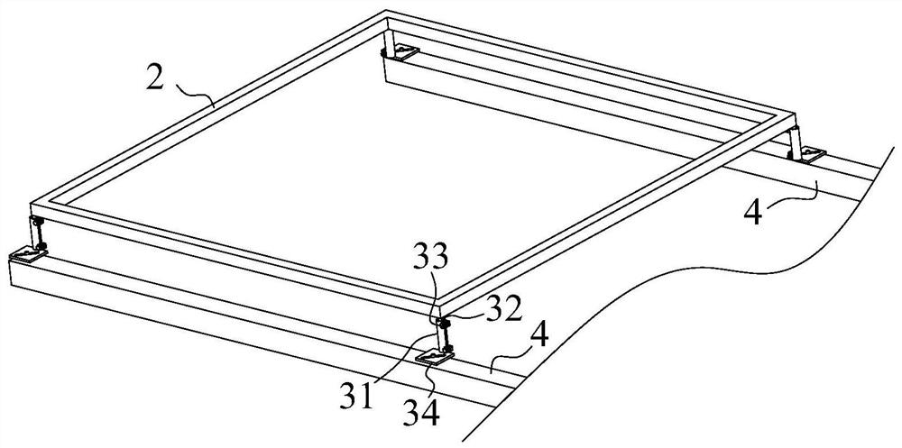 Reflector angle adjustment device and reflector assembly for solar power generation