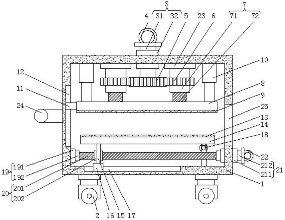 New energy vehicle battery transfer device with good fixing effect