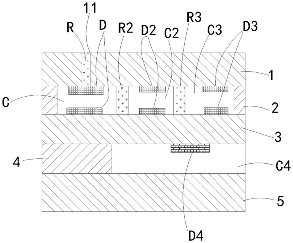 Electrochemical ammonia gas sensor chip and use method thereof