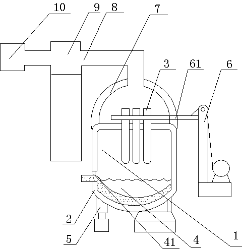 Electrolytic aluminum waste material separating method and electric arc furnace