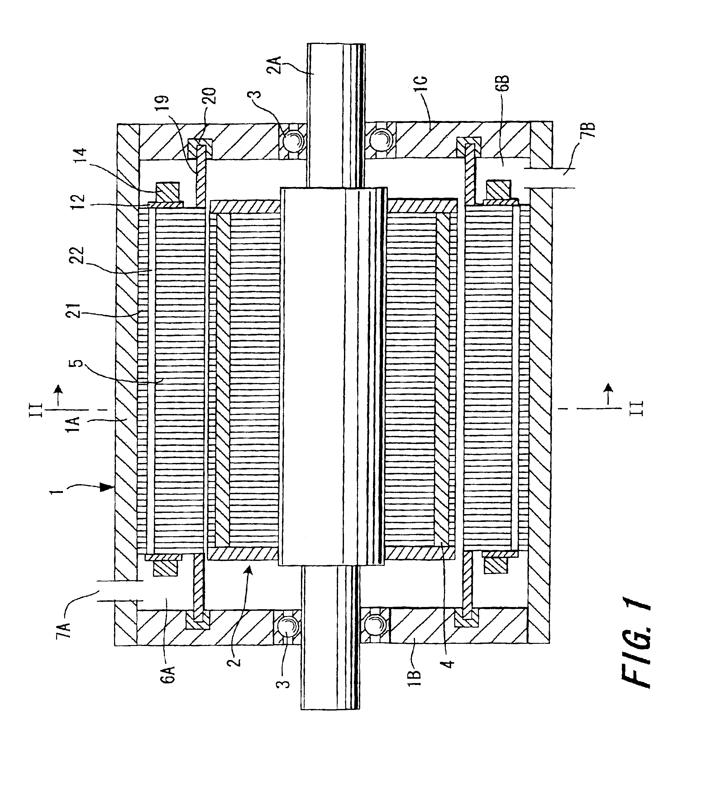 Rotating electric machine and cooling structure for rotating electric machine