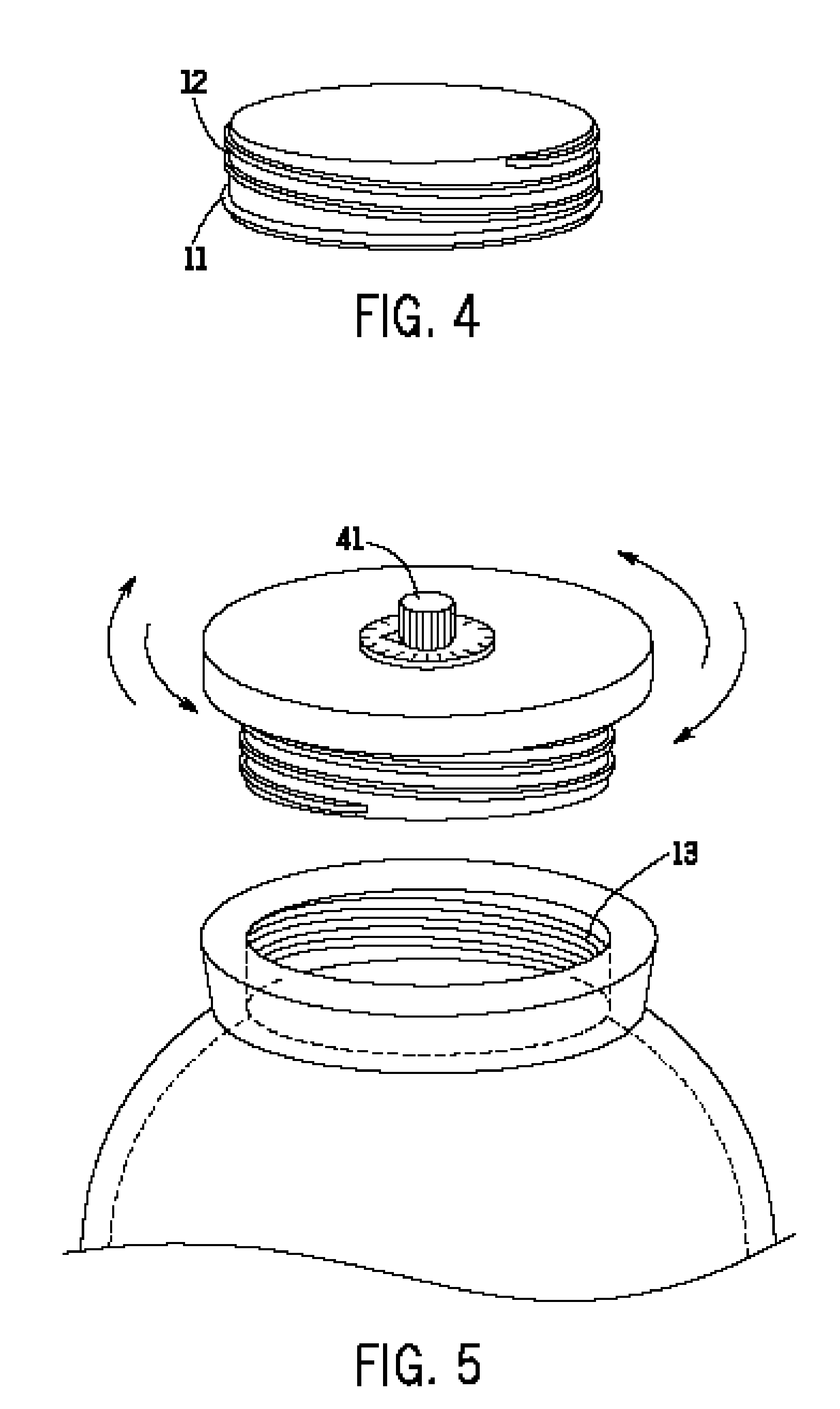 Urn with novel securing device