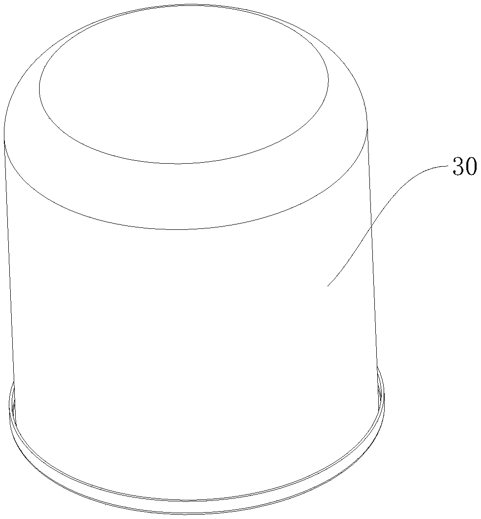 Anti-oscillation drying tank with compact structure