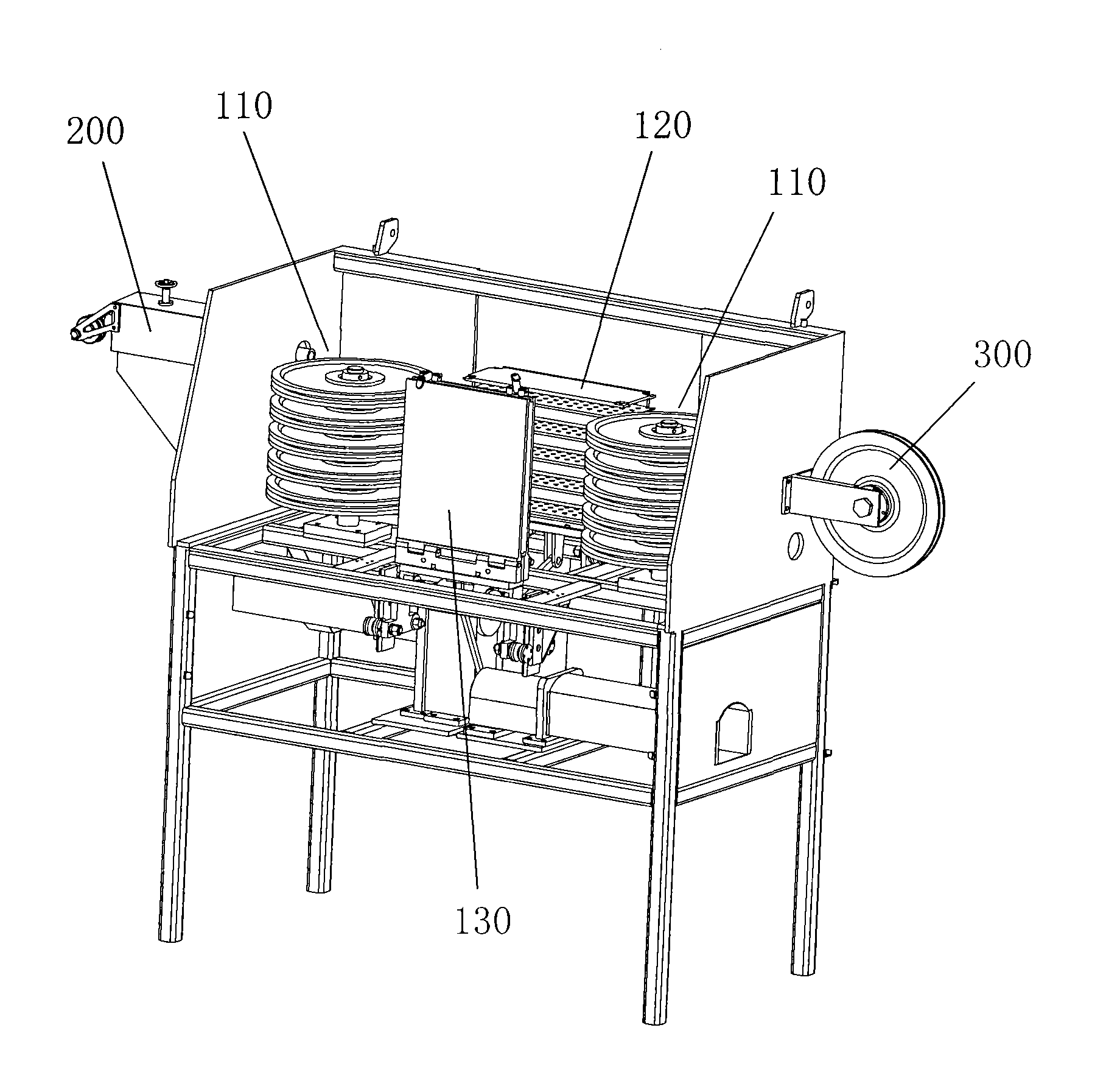 Surface dust-removing device and technology of steel wire and flux-cored wire