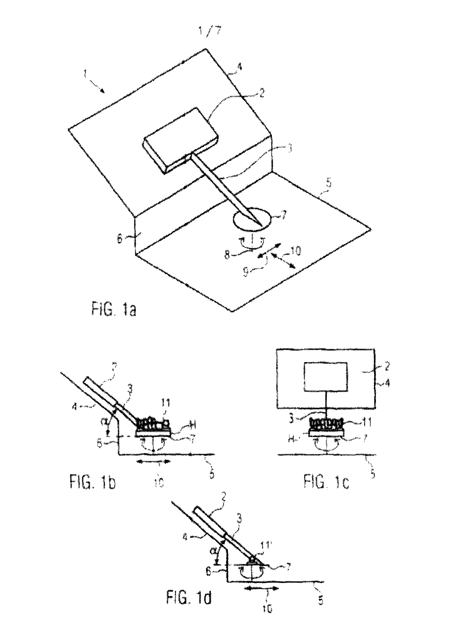 Device for scanning a tooth model