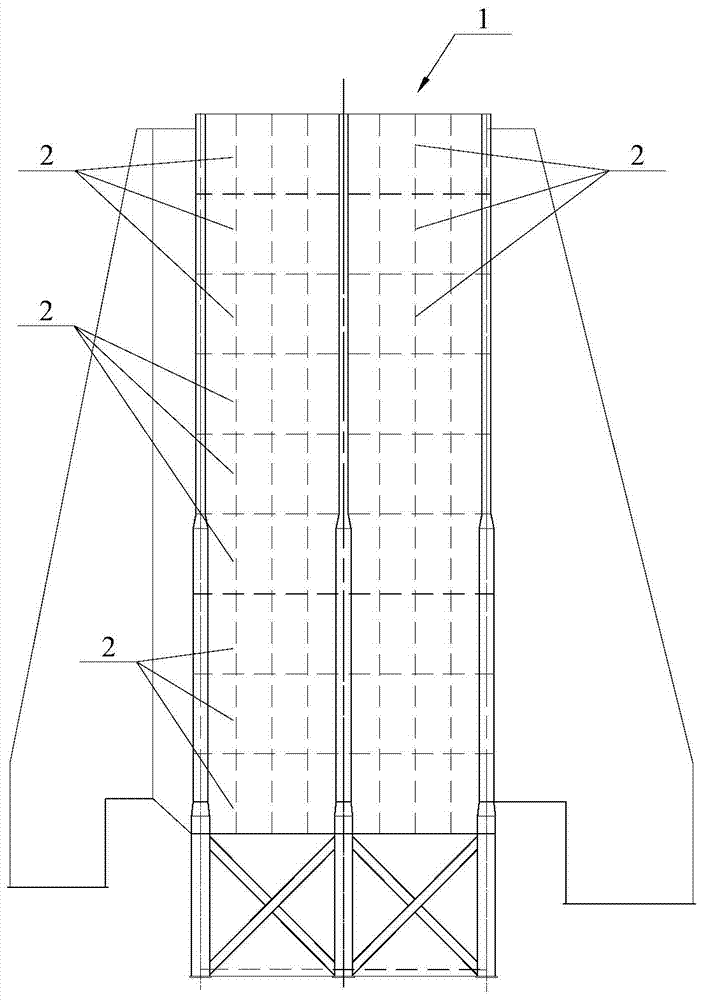Adsorption tower, tower body module unit, and manufacturing method of adsorption tower