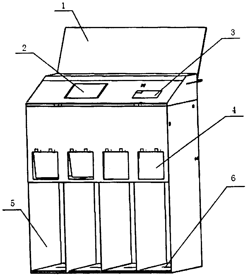 Independent power supply intelligent classification garbage can