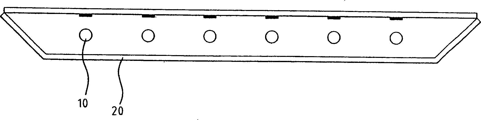 Downward type back light module