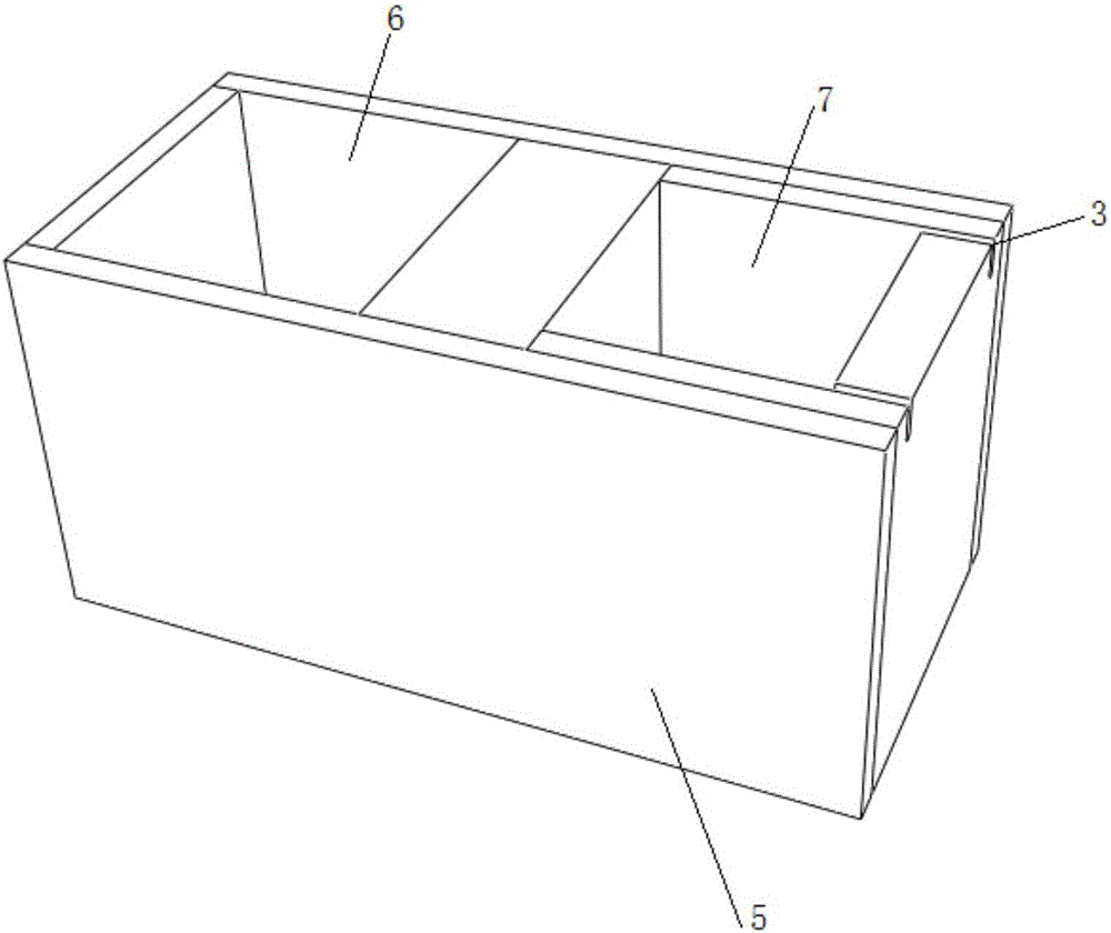 Combined building block and construction method for forming wall body with combined building block