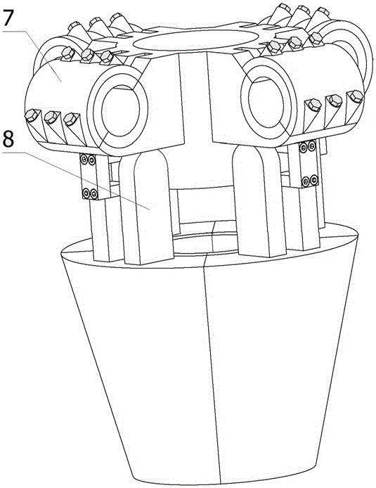 Friction brake based on cylinder locking