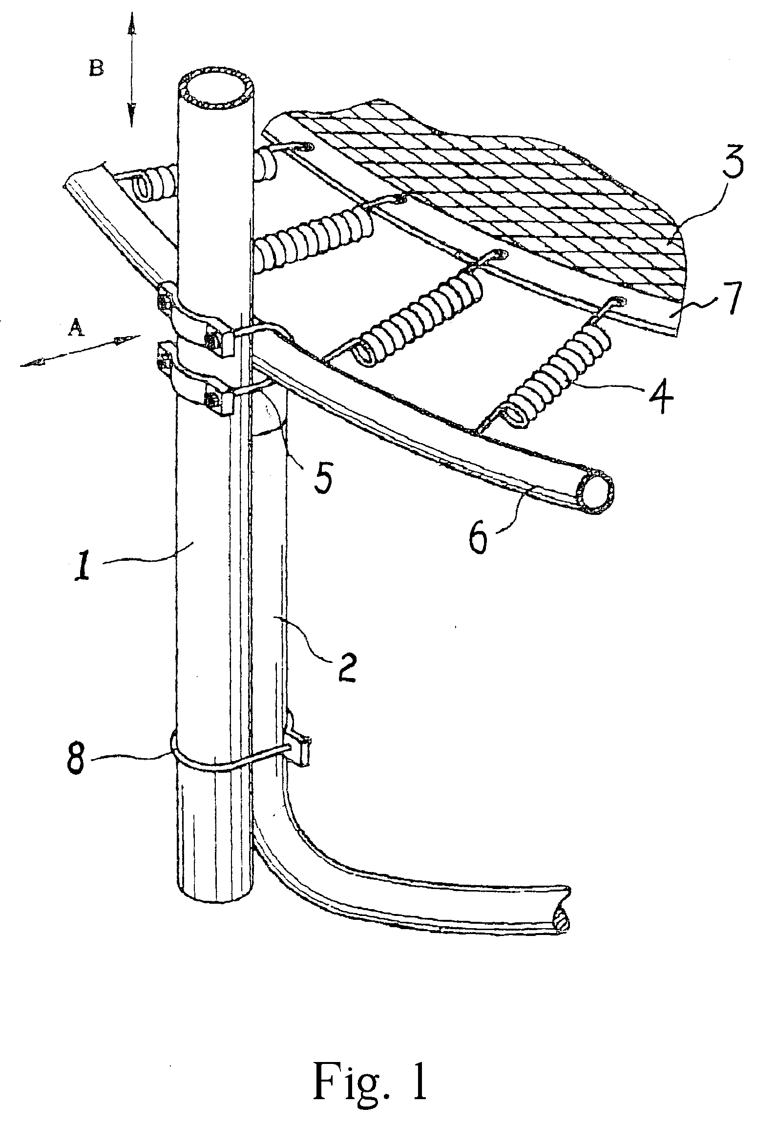 Safety Fence and Protection Pole Connection Apparatus for Trampoline