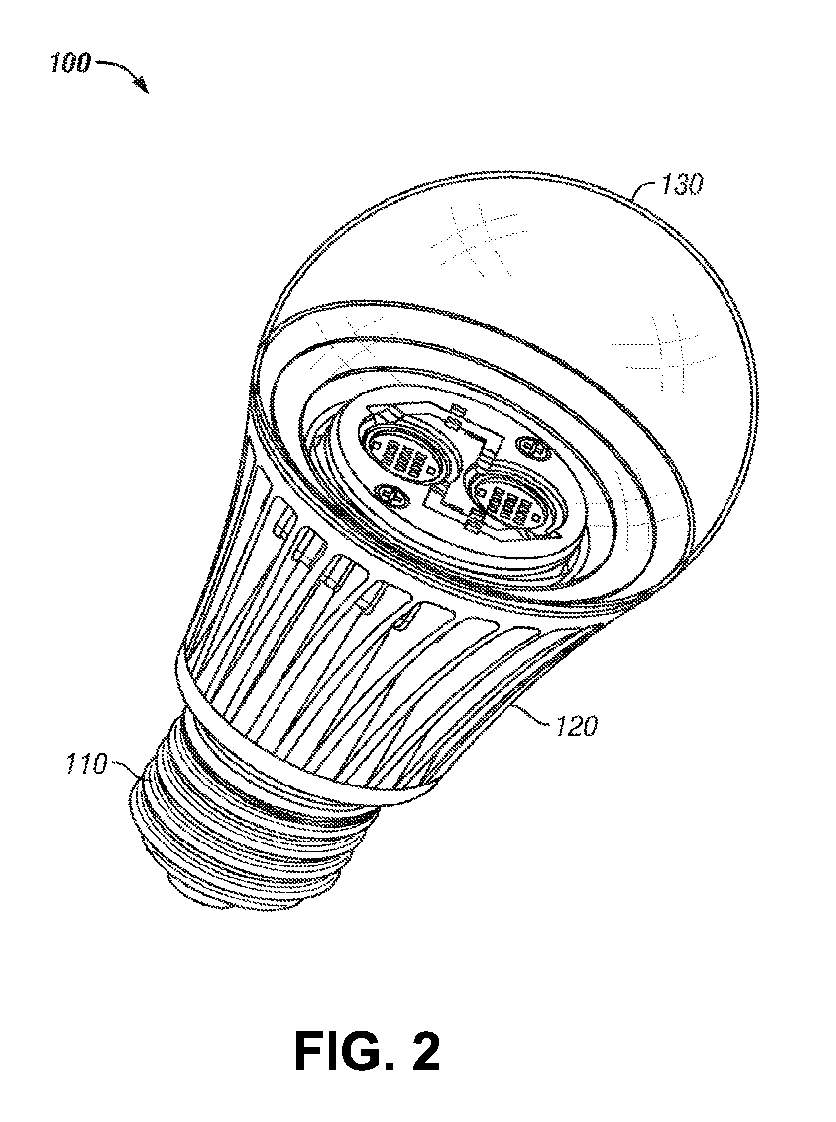 Tunable LED lamp for producing biologically-adjusted light