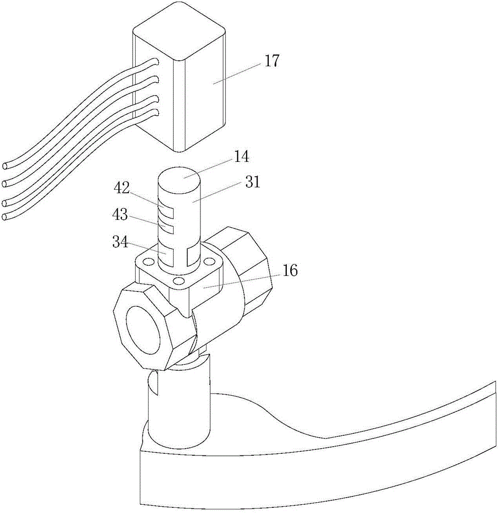 Air inlet and ignition integrated valve for commercial gas stove