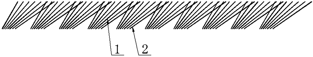 Reflective stripe array for multipoint surface acoustic wave touchscreen