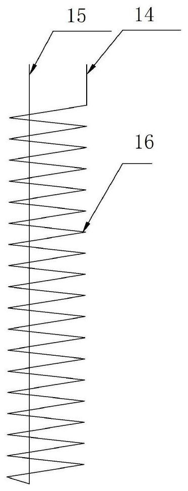 Single-channel multilayer coil pipe type phase change heat storage device